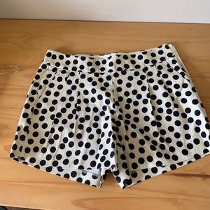 JCrew polka dot shorts
